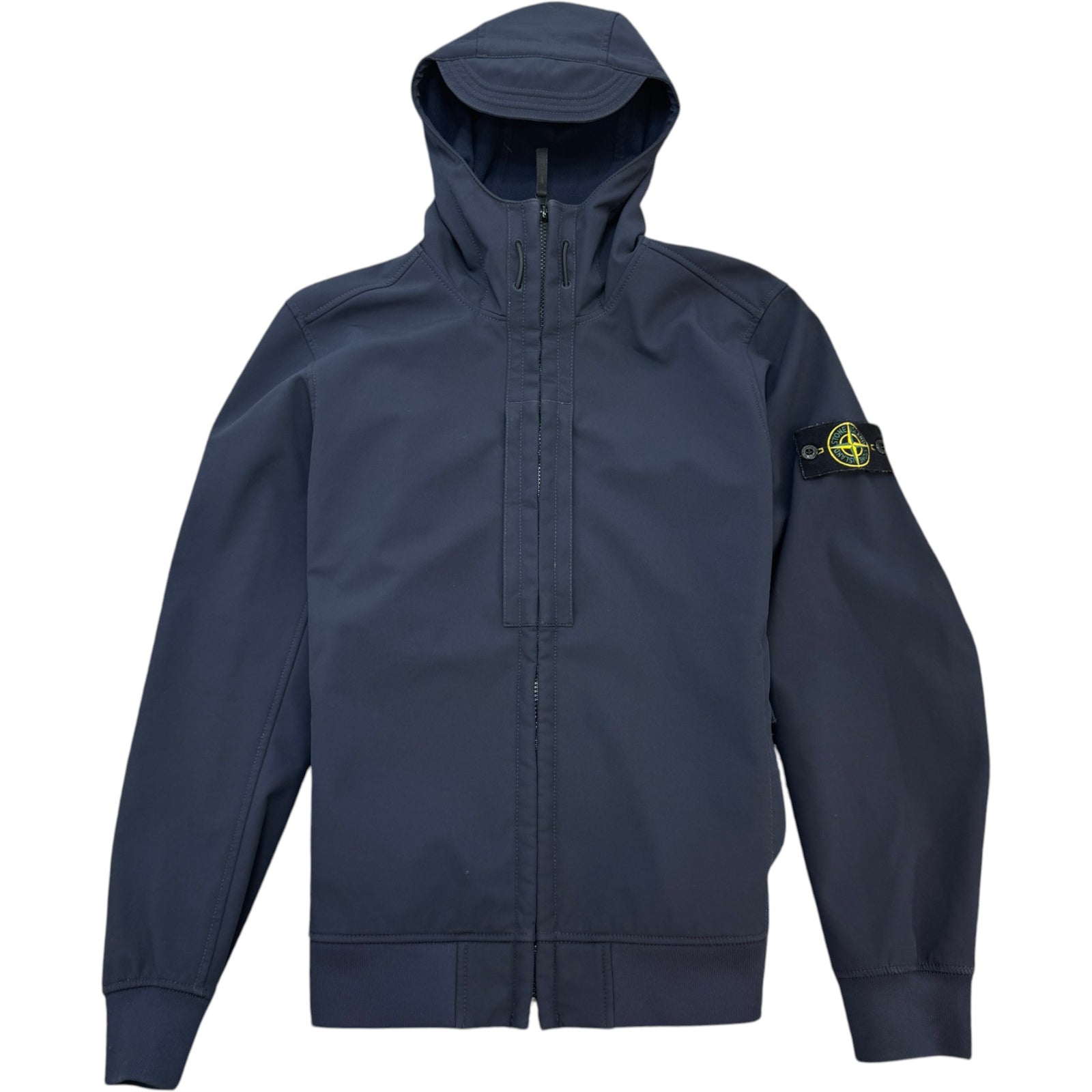 Men's Soft Shell-R Hooded Jacket Navy Size M - Photo 1