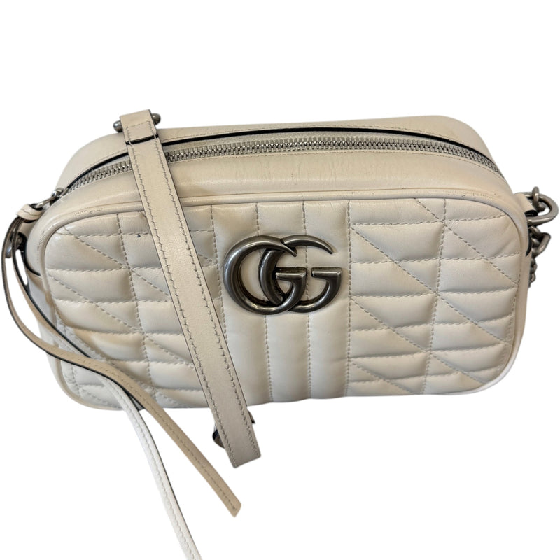 Women's GG Marmont Camera Handbag White