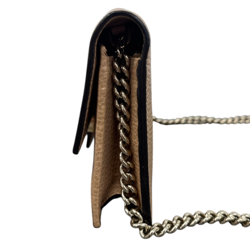 Women's Interlocking G Wallet On Chain Bag Tan