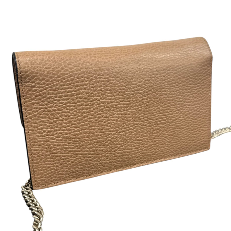Women's Interlocking G Wallet On Chain Bag Tan