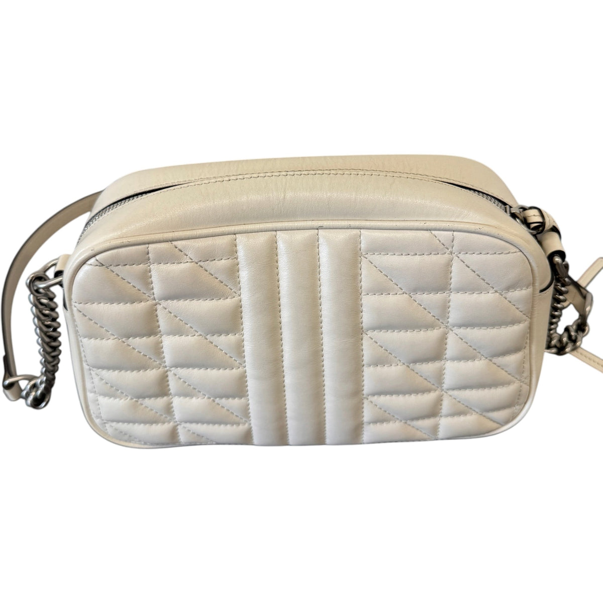 Women's GG Marmont Camera Handbag White - Photo 4