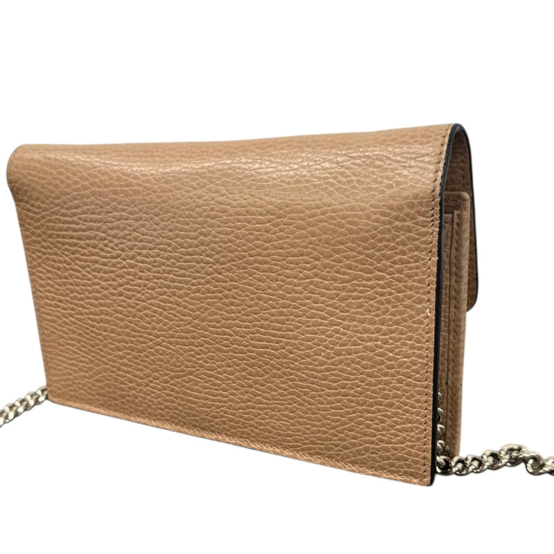 Women's Interlocking G Wallet On Chain Bag Tan