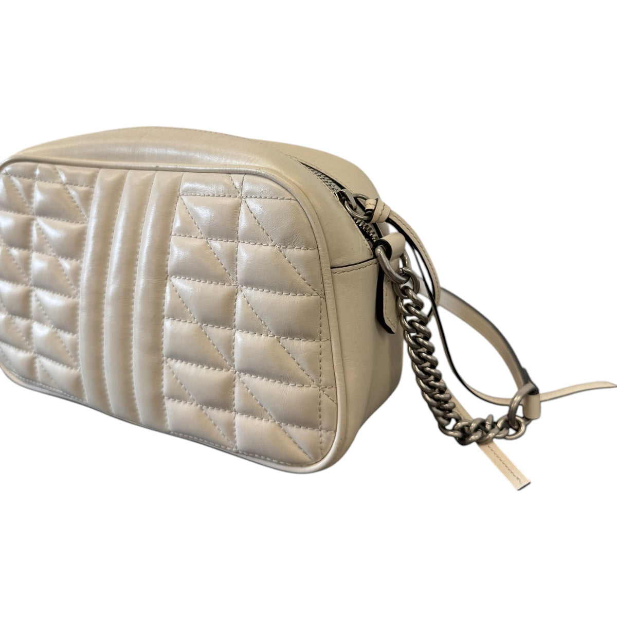 Women's GG Marmont Camera Handbag White - Photo 8