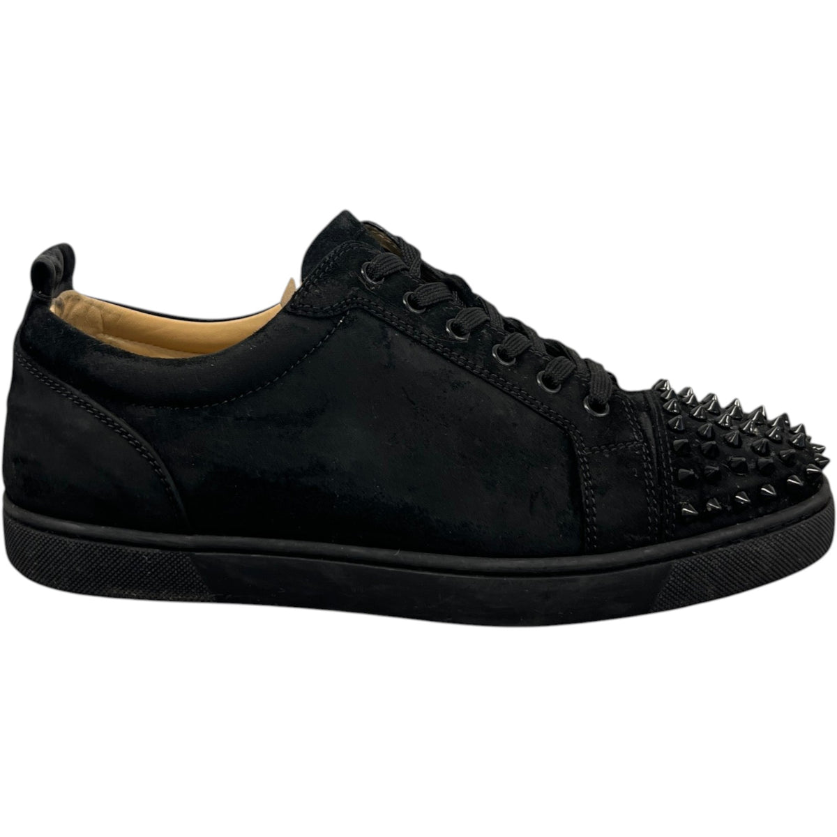 Men's Louis Junior Flat Spike Low Trainers Black Size UK 8.5 / EU 42.5 - Photo 1