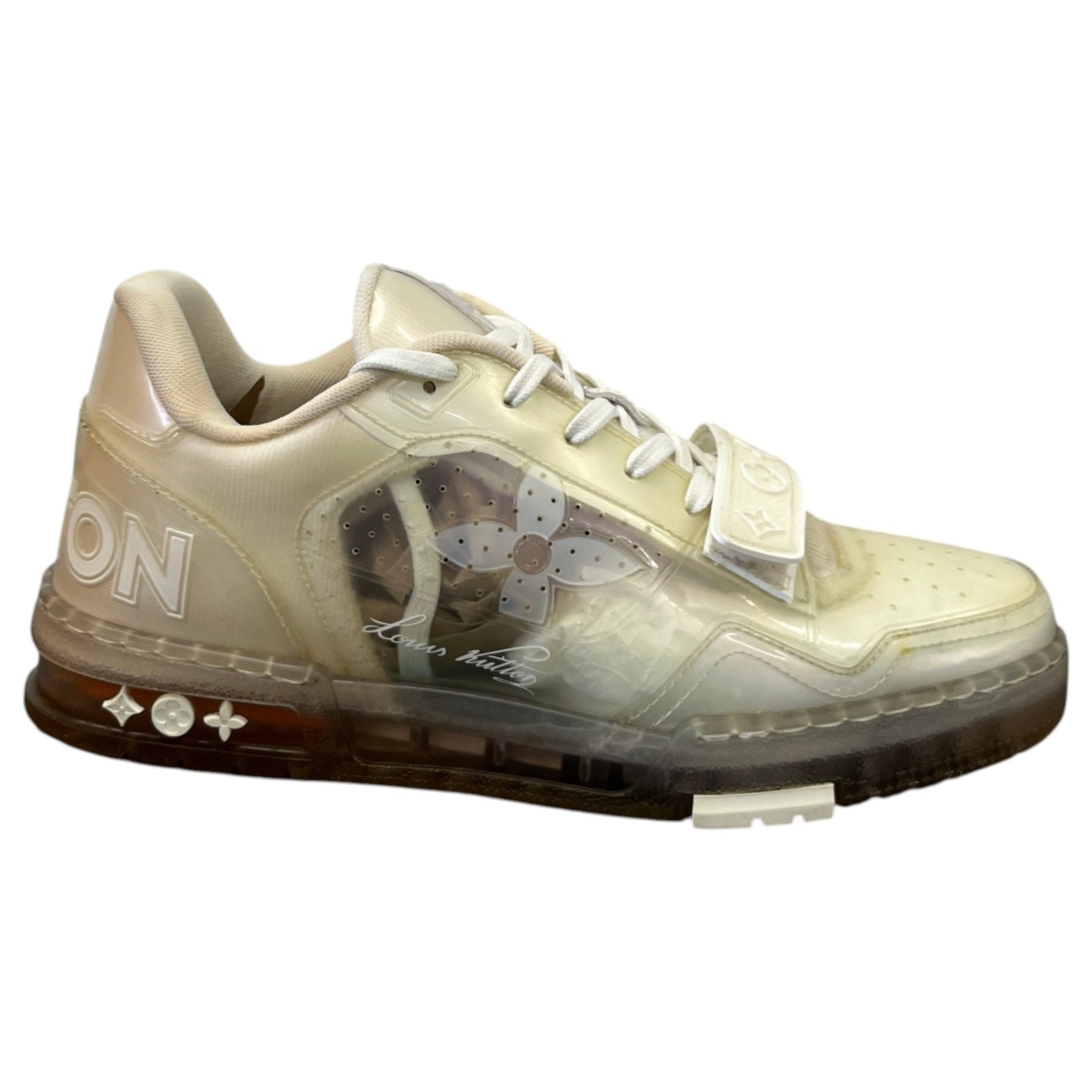 Men's LV Transparent Low Trainers White Size UK 6 / EU 40 - Photo 1