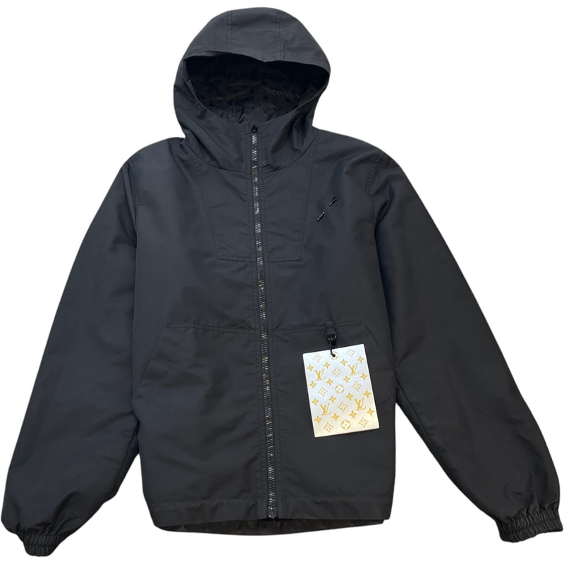 Men's Monogram Reversible Windbreaker Black Size XS