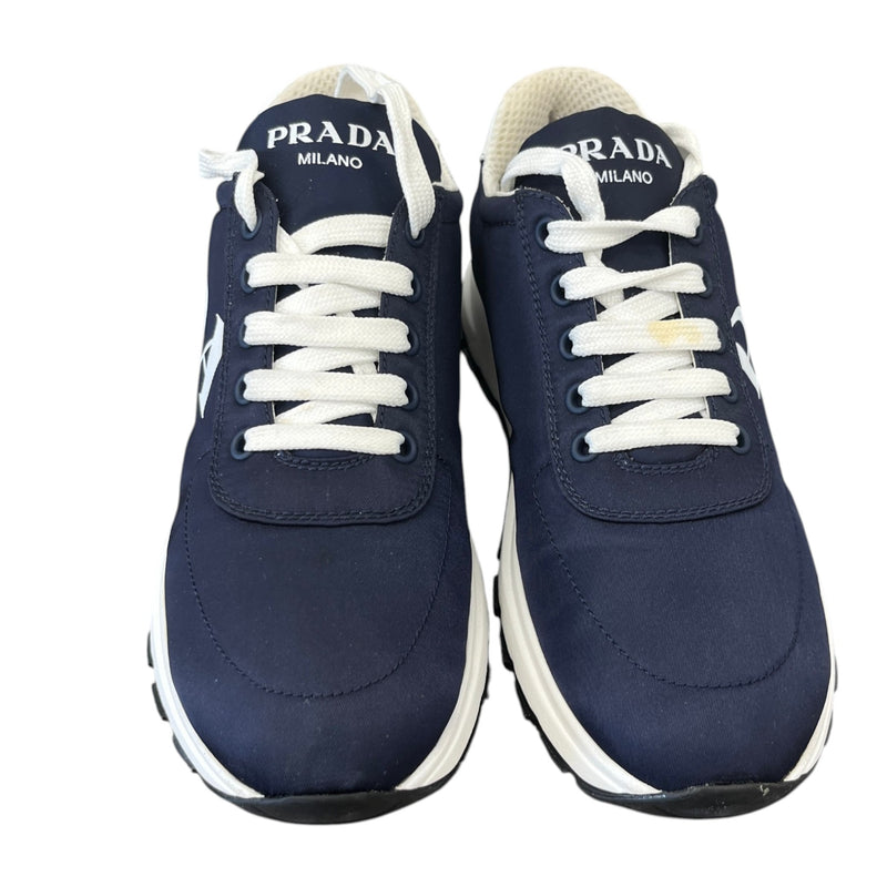 Women's Re-Nylon Logo Print Low Trainers Navy Size EU 38 / UK 5