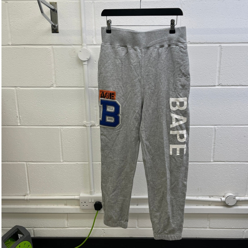 Men's Patch Logo Joggers Grey Size S