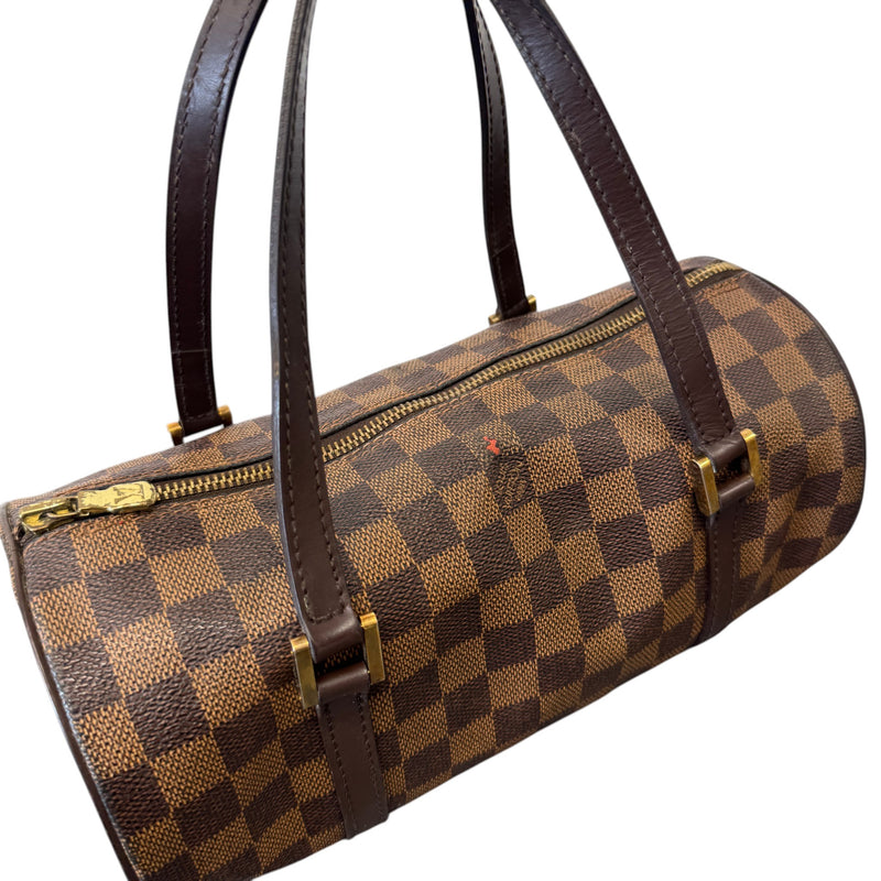 Women's Damier Ebene Papillon Handbag Brown
