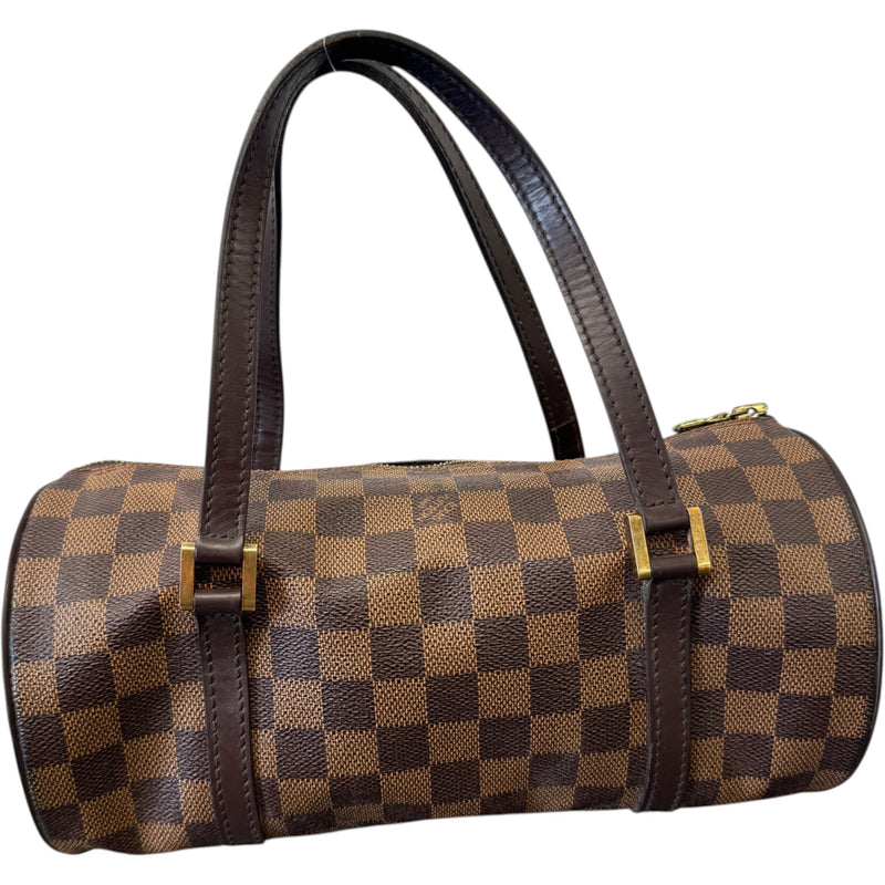 Women's Damier Ebene Papillon Handbag Brown