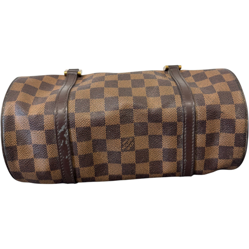 Women's Damier Ebene Papillon Handbag Brown