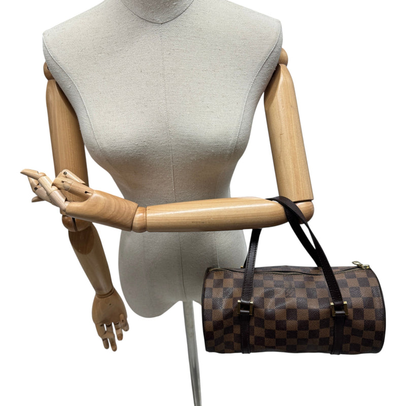 Women's Damier Ebene Papillon Handbag Brown
