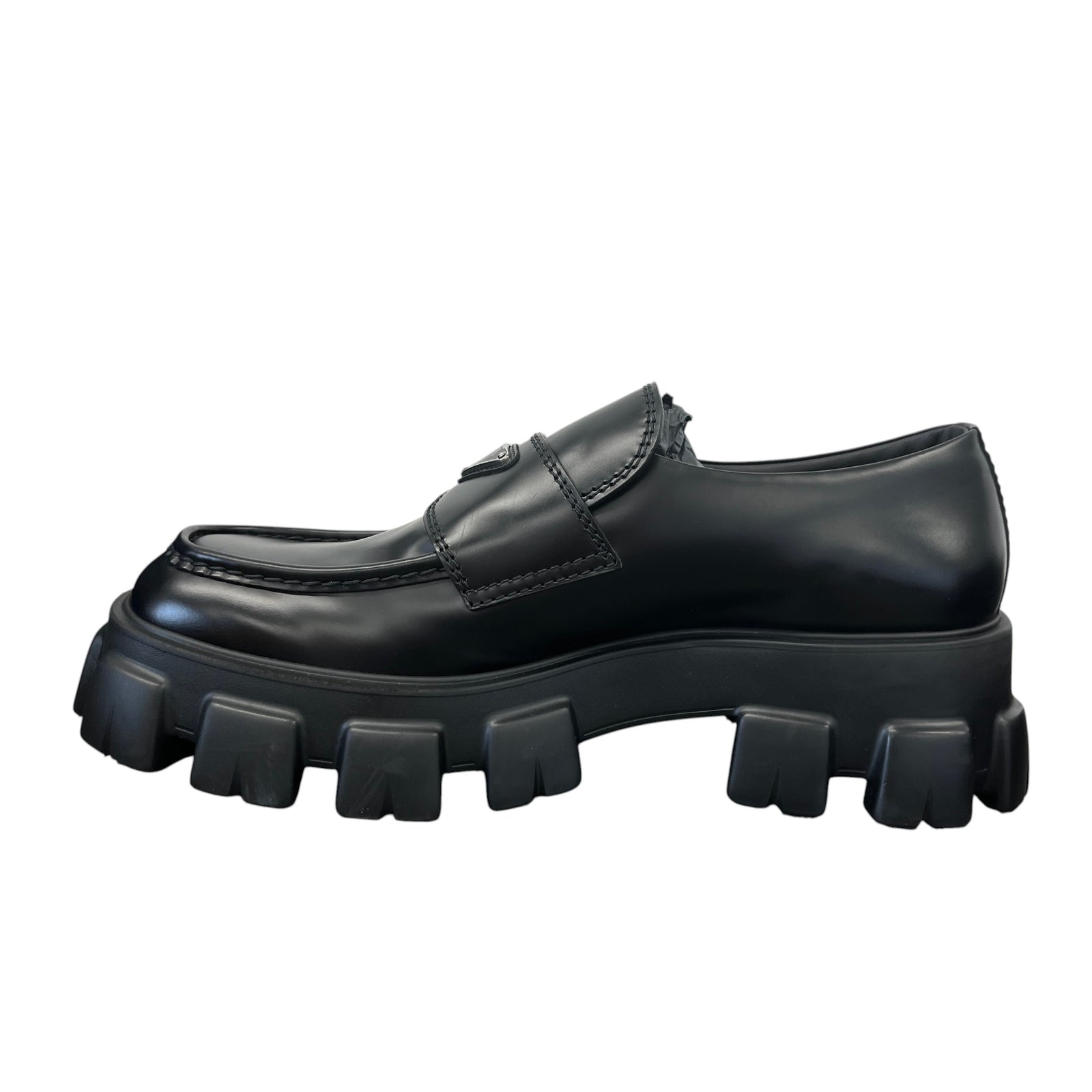 Men's Plaque Logo Loafers Black Size EU 46 / UK 12 - Photo 2