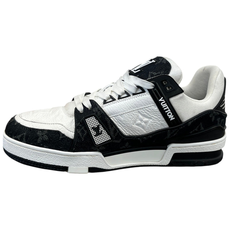 Men's LV Demin Low Trainers White Size UK 6 / EU 40