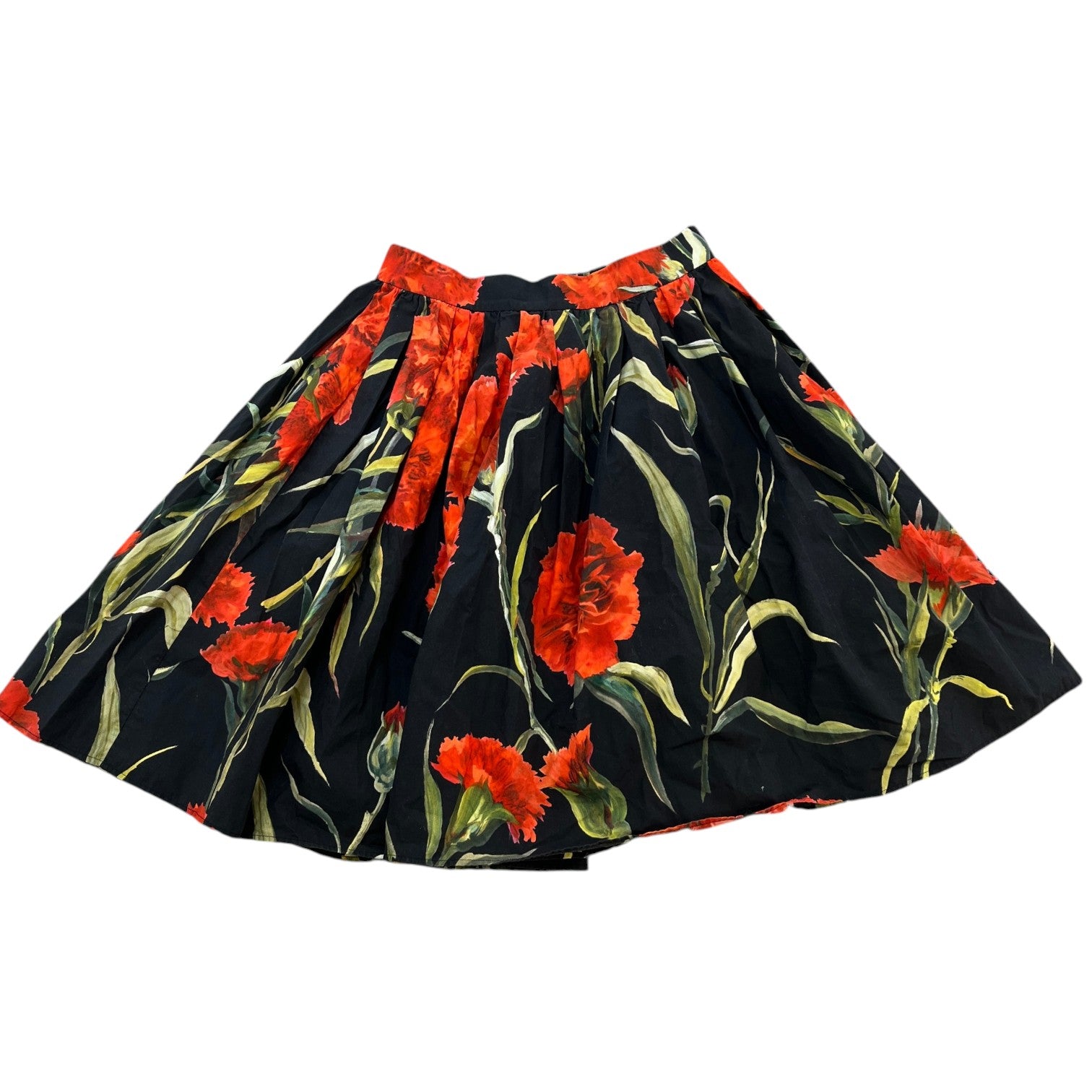 Women's Carnations Floral Midi Skirts Red Size IT 46 / UK 30 - Photo 1