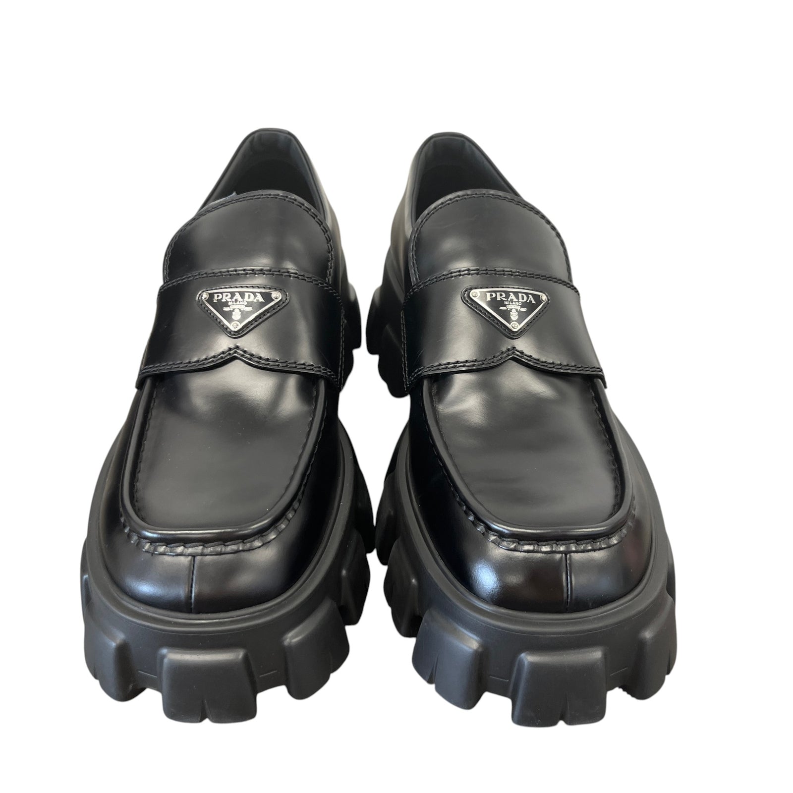 Men's Plaque Logo Loafers Black Size EU 46 / UK 12 - Photo 6