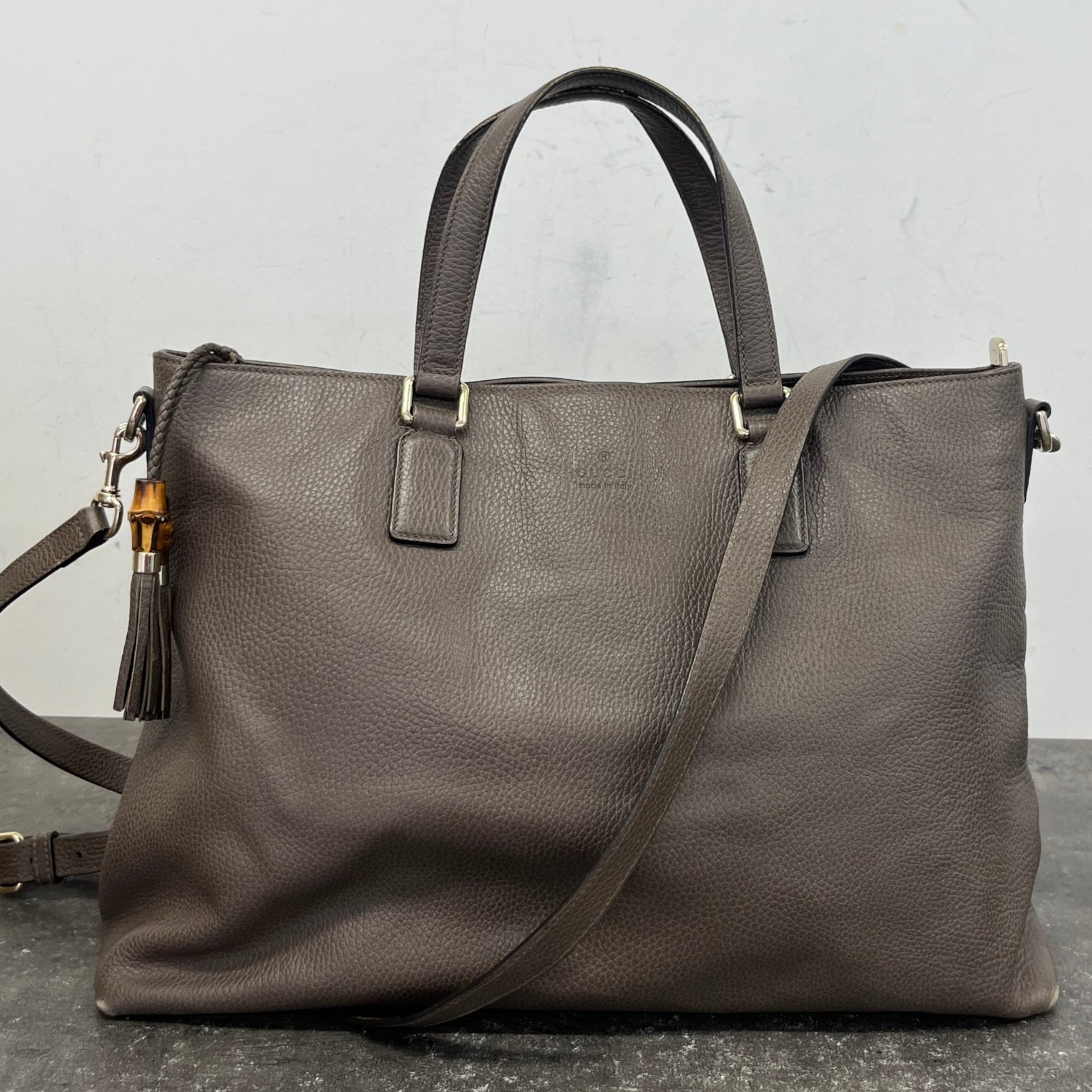 Women's Bamboo Daily Tote Handbag Grey - Photo 13