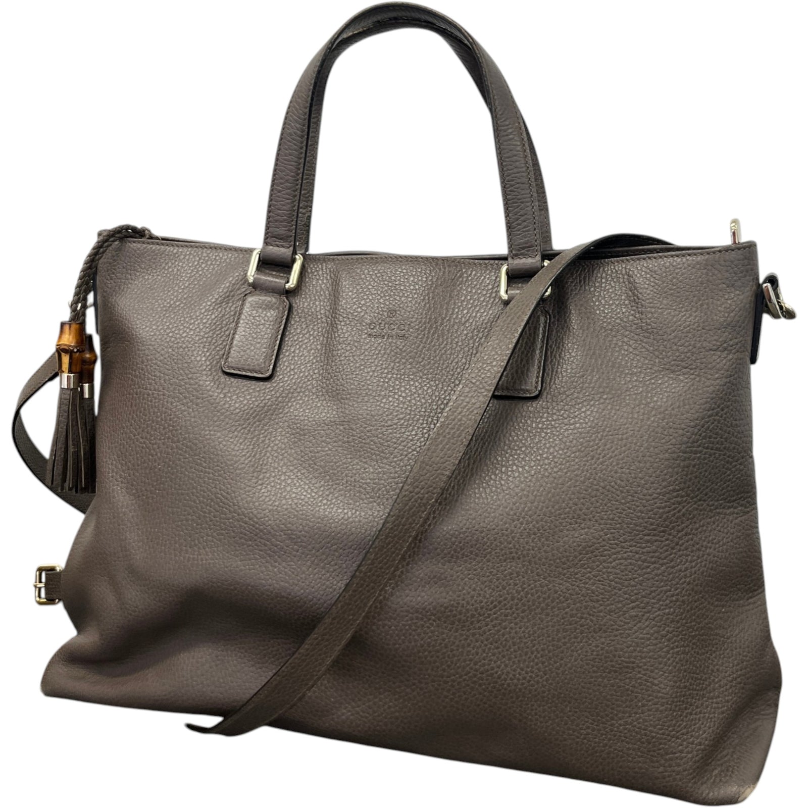 Women's Bamboo Daily Tote Handbag Grey - Photo 4
