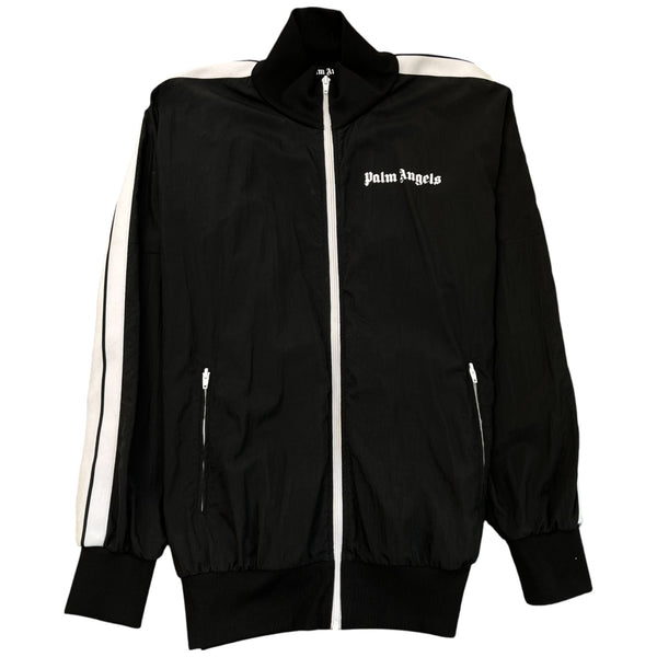 Men's Printed Logo Windbreaker Black Size L – Label Source