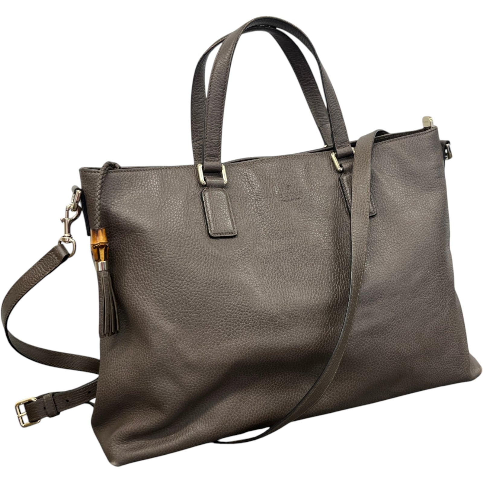 Women's Bamboo Daily Tote Handbag Grey - Photo 5