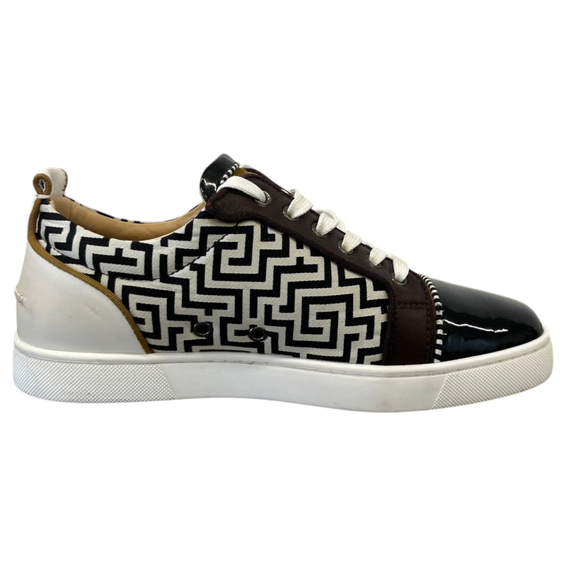 Men's Louis Junior Flat Low Trainers Burgundy Size UK 7 / EU 41