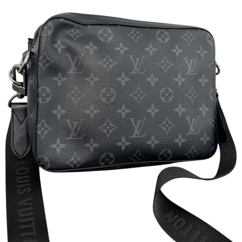 Men's Monogram Eclipse Trio Messenger Bag Charcoal