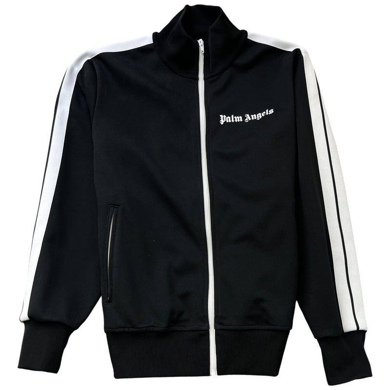 Men's Logo Print Track Jacket Black Size L