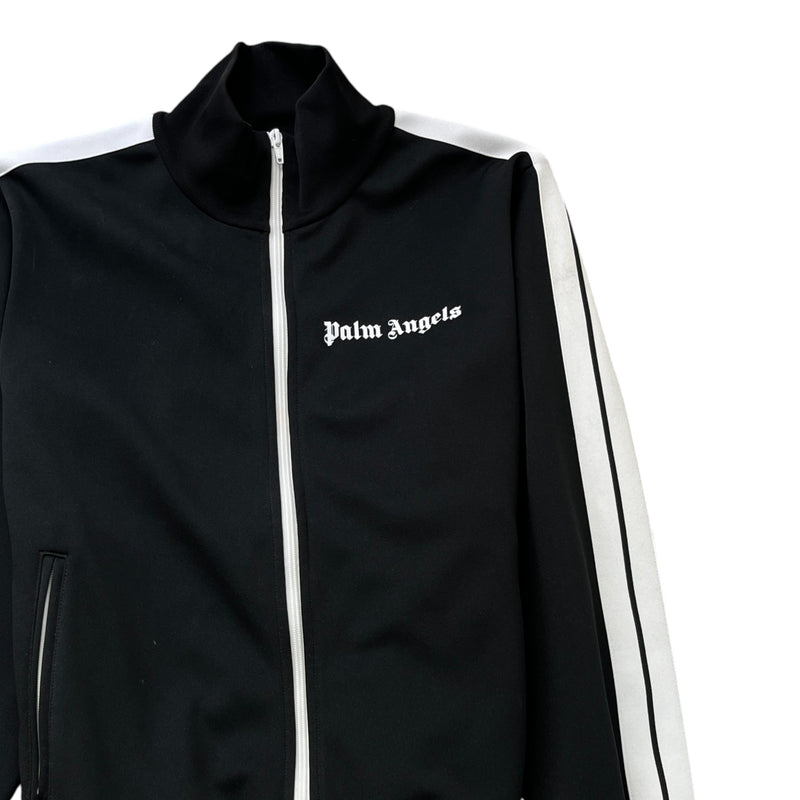 Men's Logo Print Track Jacket Black Size L
