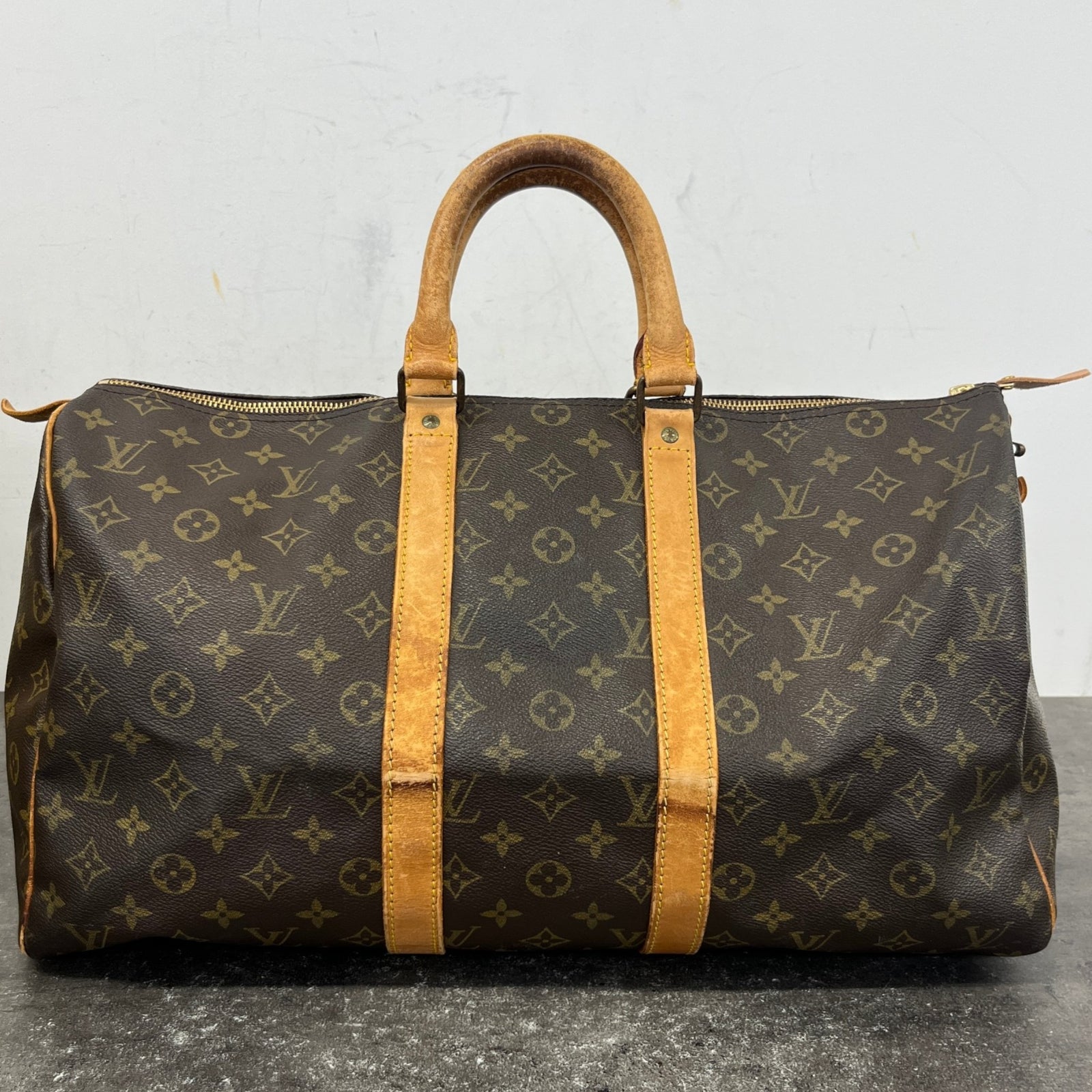 Women's Monogram Keepall 45 Bag Brown - Photo 14