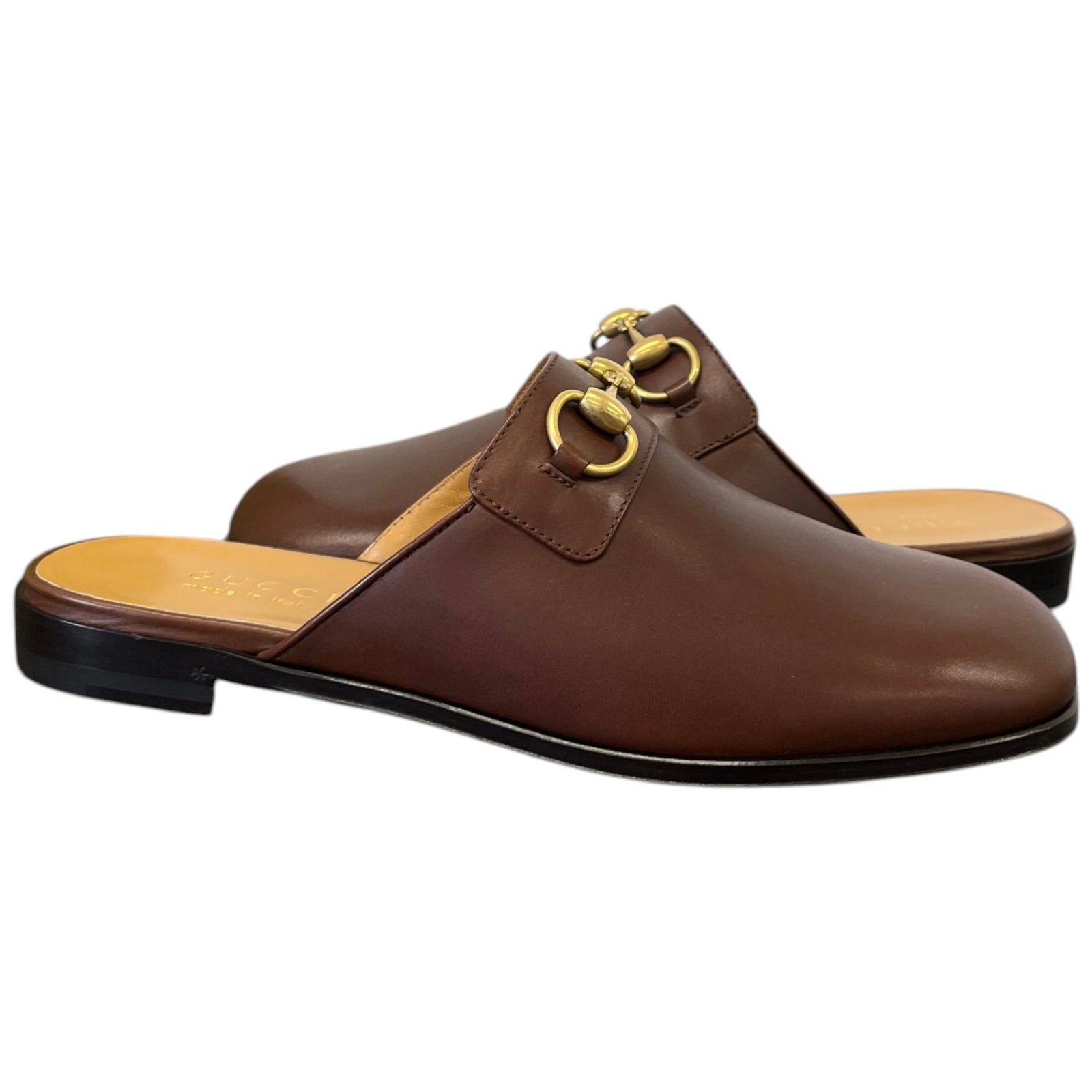 Men's Horsebit Sabot Loafers Brown Size UK 7.5 / EU 41.5 - Photo 3