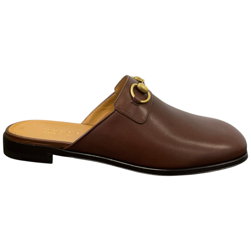 Men's Horsebit Sabot Loafers Brown Size UK 7.5 / EU 41.5