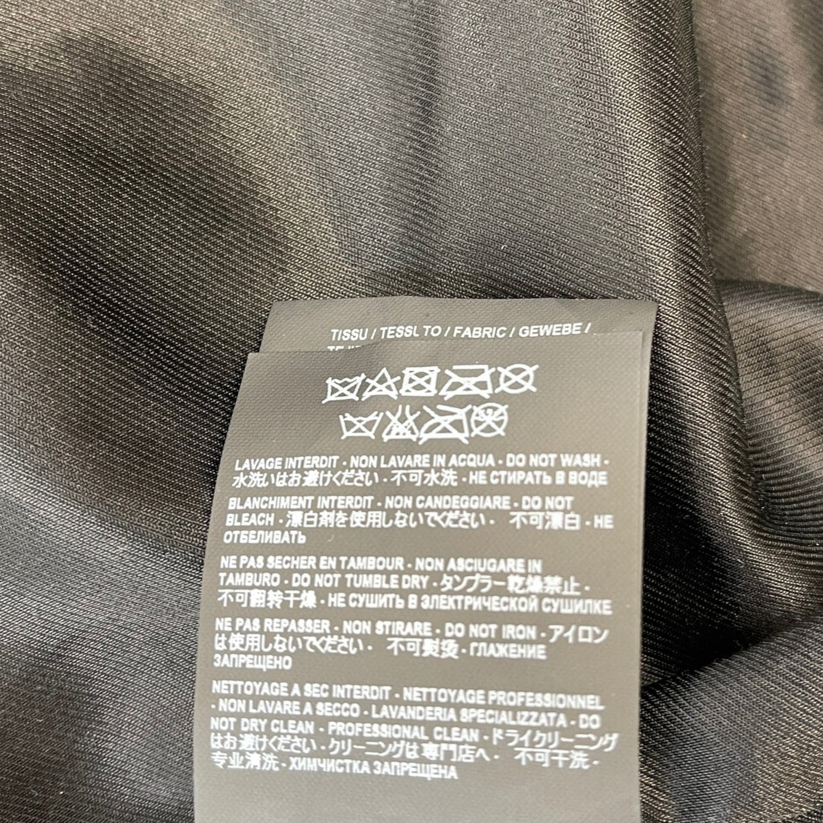 Men's Teddy Bomber Jacket Black Size XXS - Photo 7