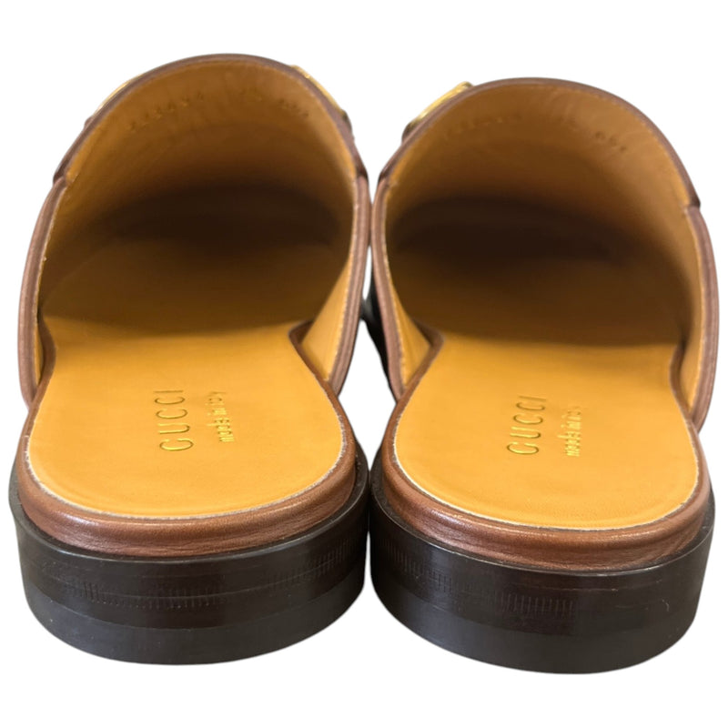 Men's Horsebit Sabot Loafers Brown Size UK 7.5 / EU 41.5