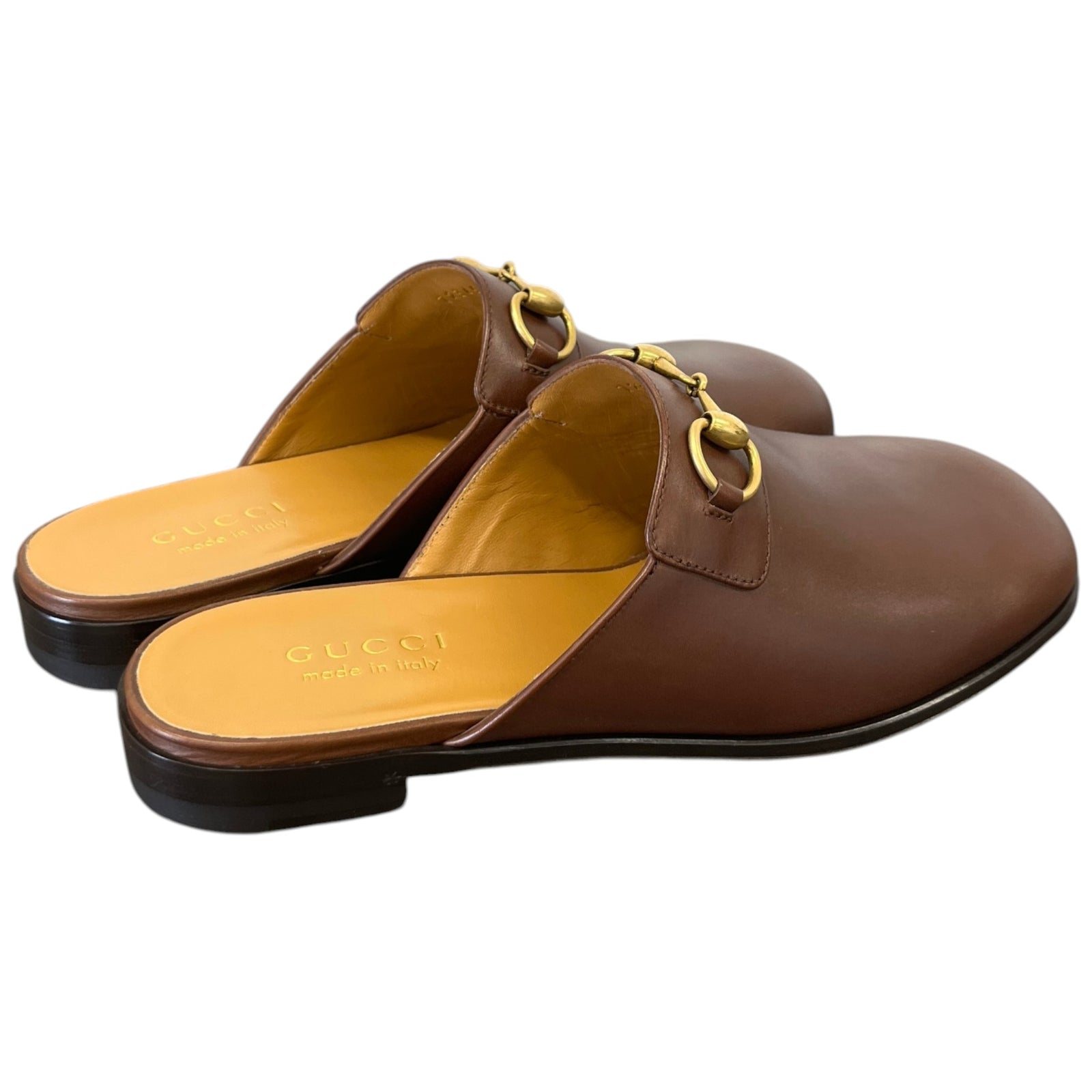 Men's Horsebit Sabot Loafers Brown Size UK 7.5 / EU 41.5 - Photo 8