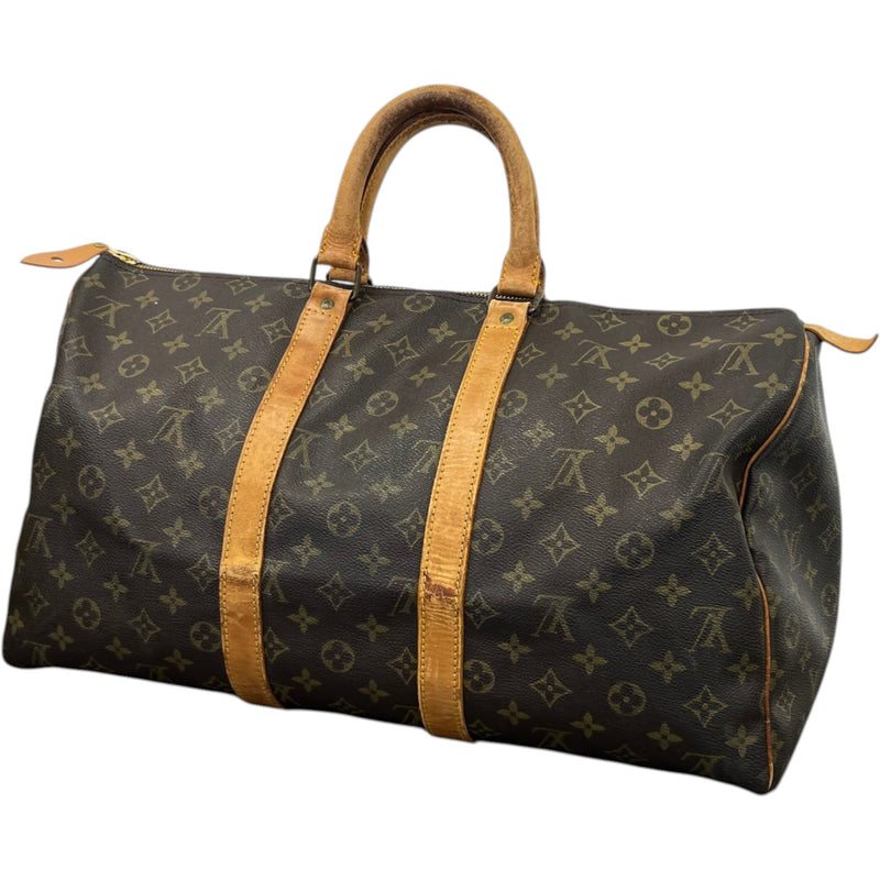 Women's Monogram Keepall 45 Bag Brown
