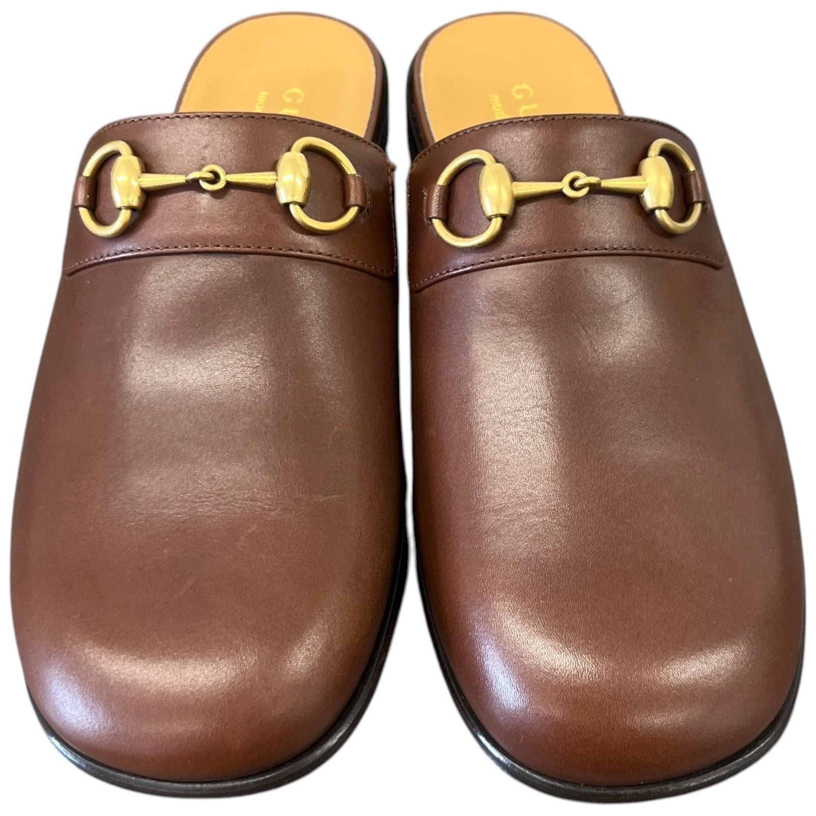 Men's Horsebit Sabot Loafers Brown Size UK 7.5 / EU 41.5 - Photo 6