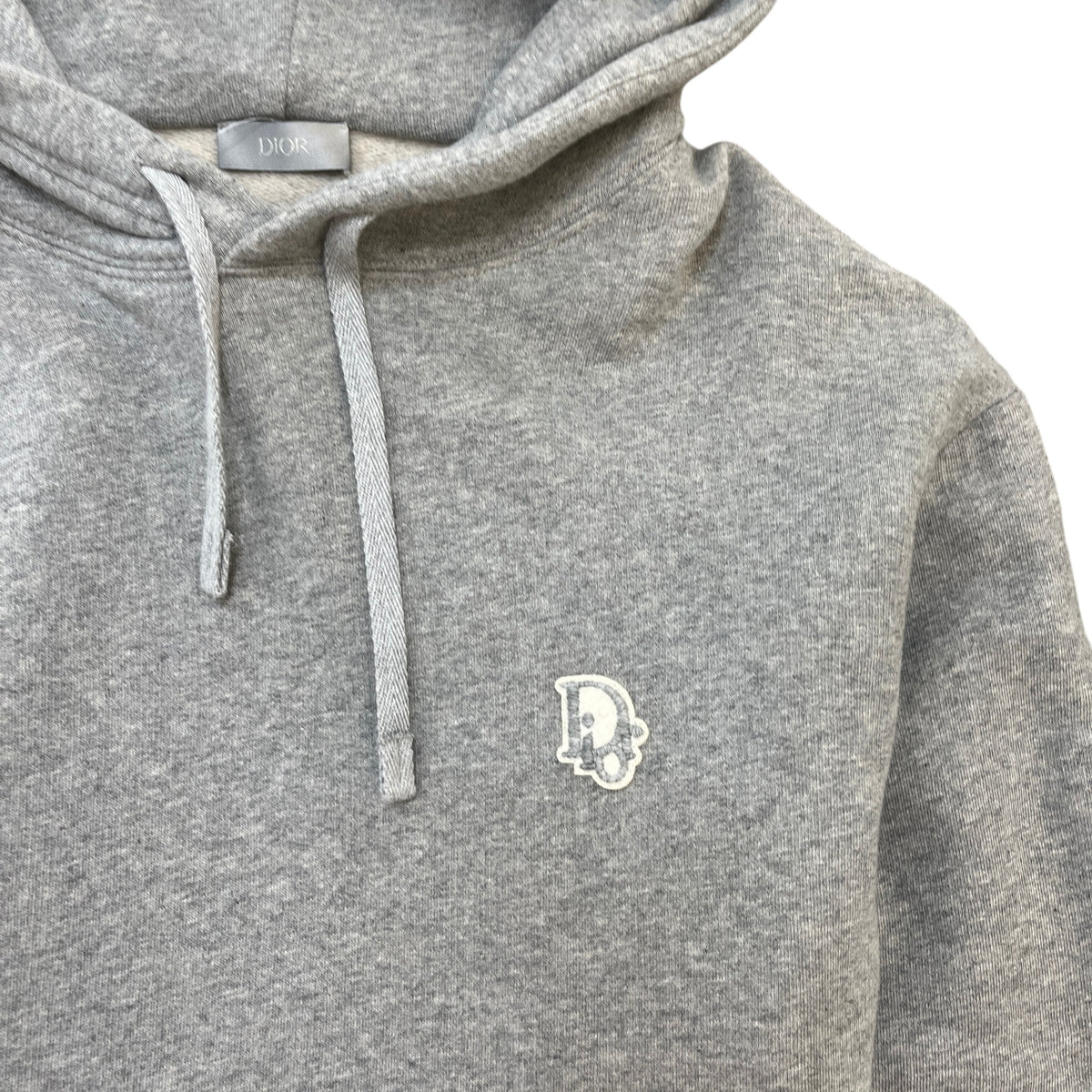 Men's Embroidered Logo Hoodie Grey Size XS - Photo 6