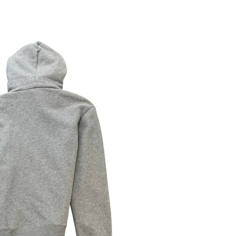 Men's Embroidered Logo Hoodie Grey Size XS