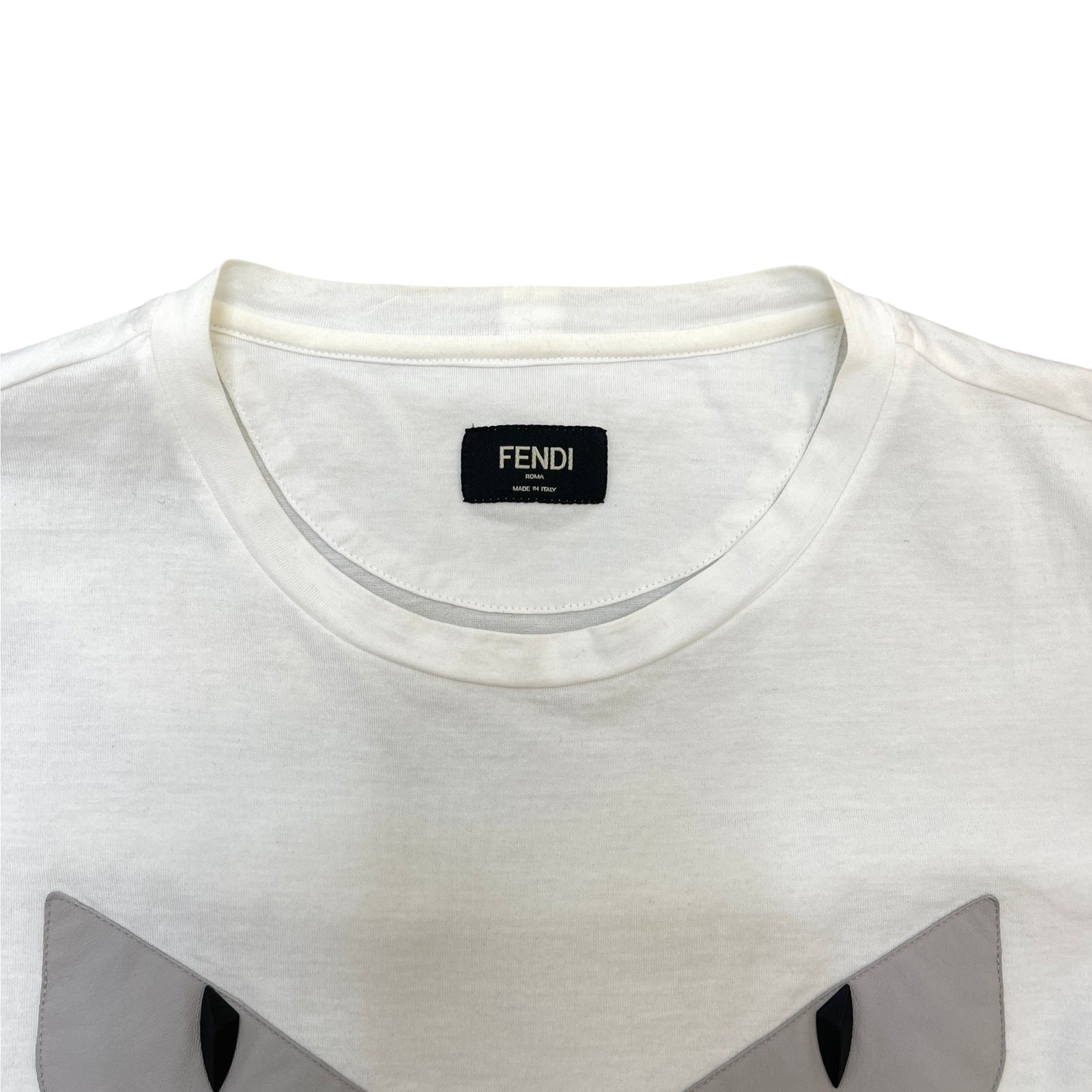Men's Monster Face T-Shirt White Size S - Photo 5