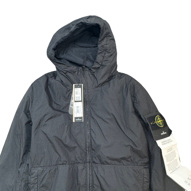 Men's Applique Logo Crinkle Reps NY Jacket Black Size M