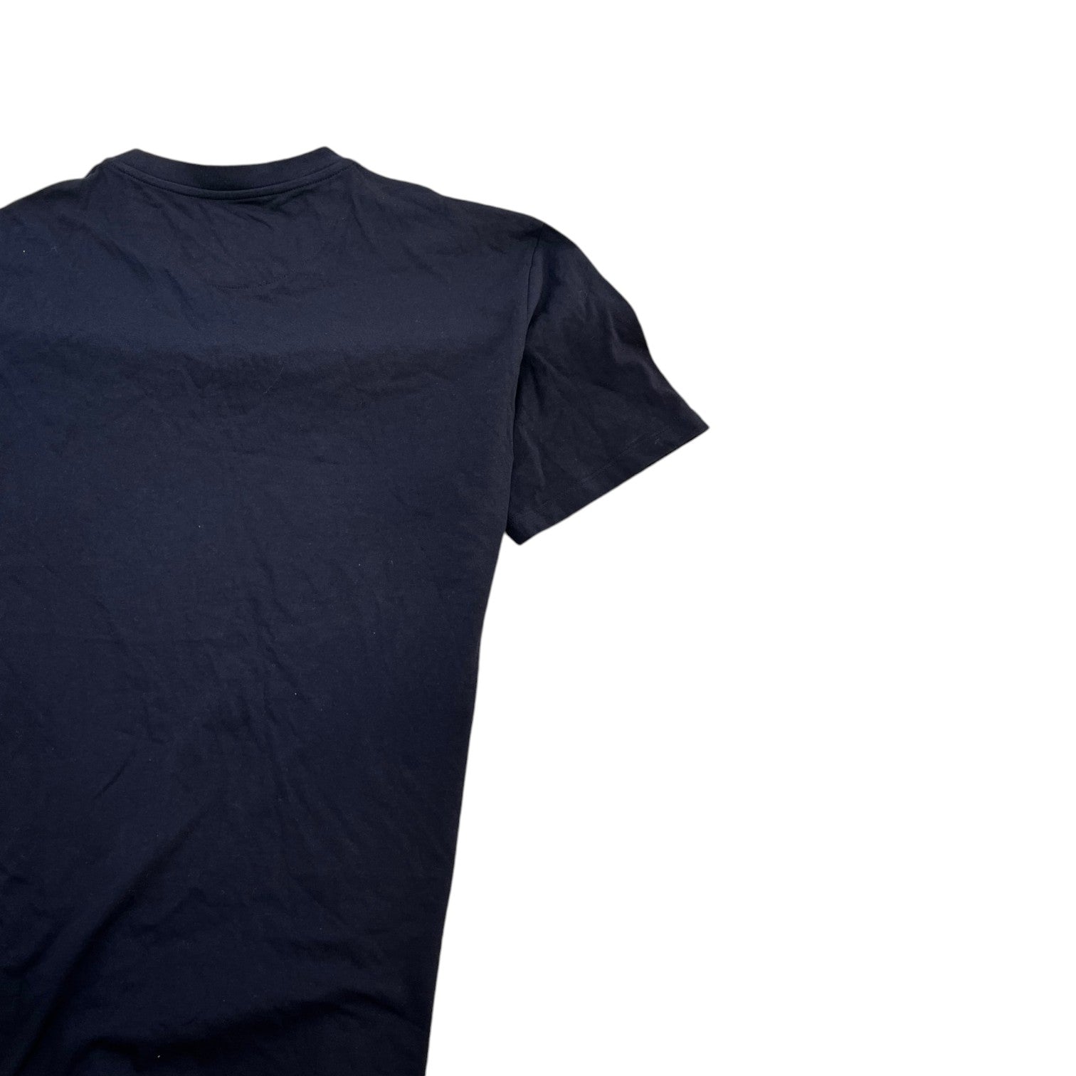 Women's Embroidered Beaded Sleeve T-Shirt Navy Size M - Photo 4