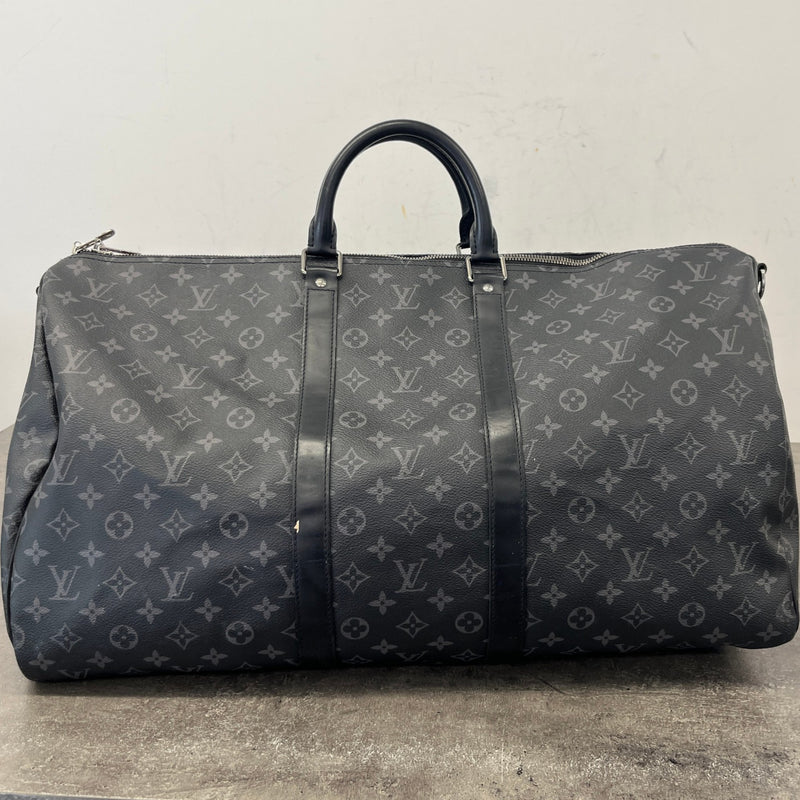 Men's Monogram Eclipse Keepall 55 Bag Black