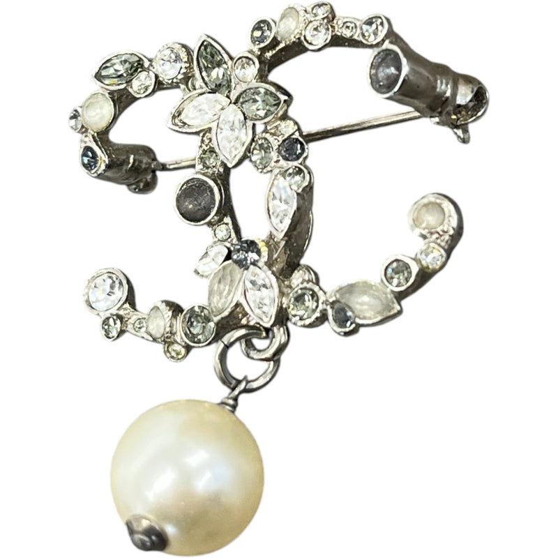 Women's Interlocking CC Brooch Brooch Silver