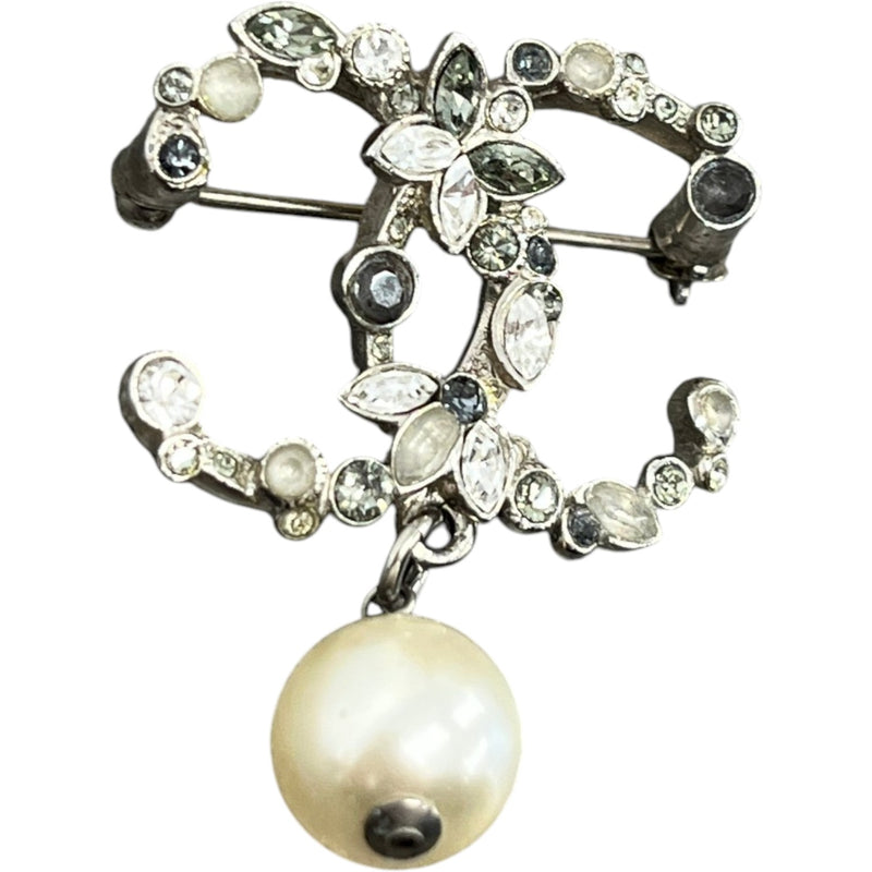 Women's Interlocking CC Brooch Brooch Silver