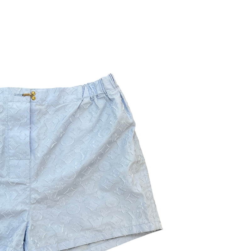 Women's Monogram Shorts Blue Size S / UK 8