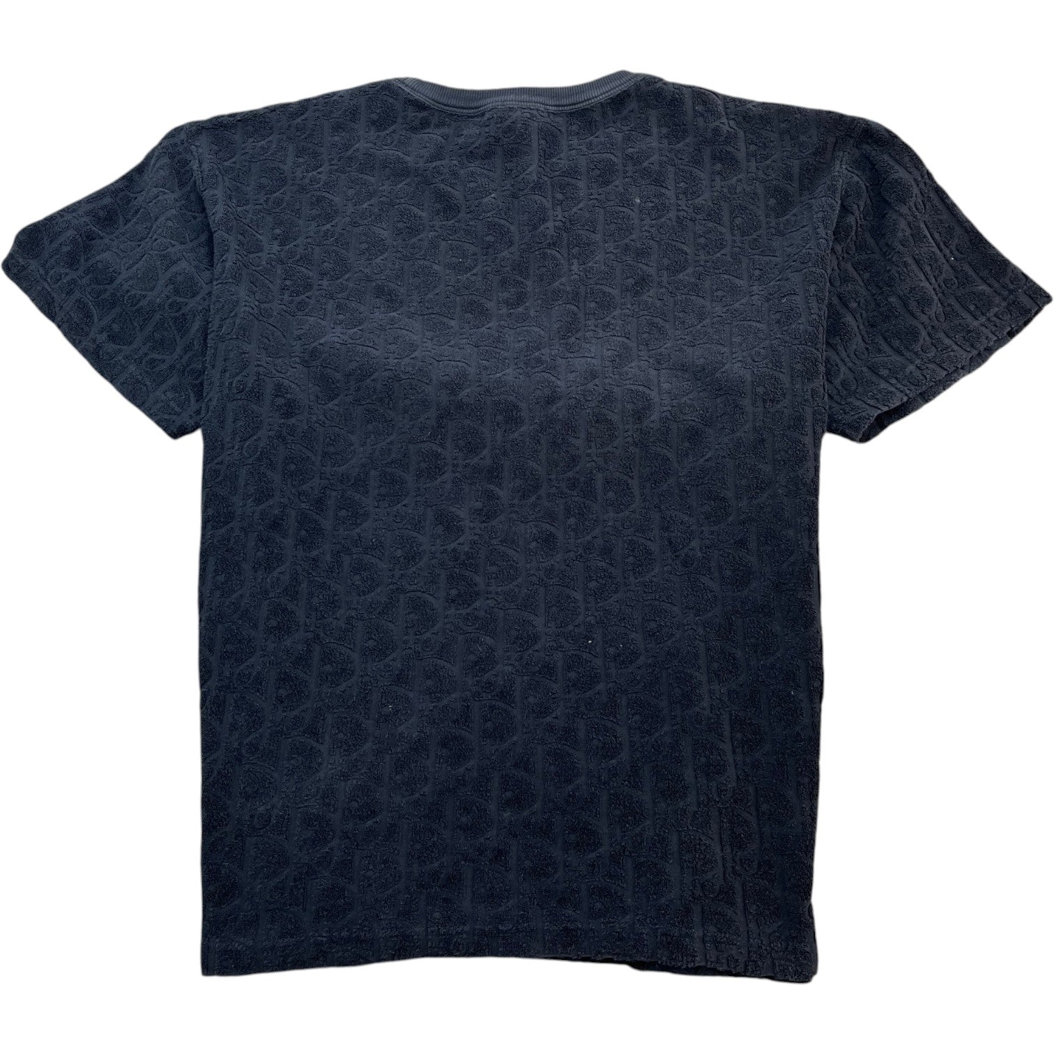 Men's Oblique Towelling T-Shirt Navy Size XXL - Photo 2