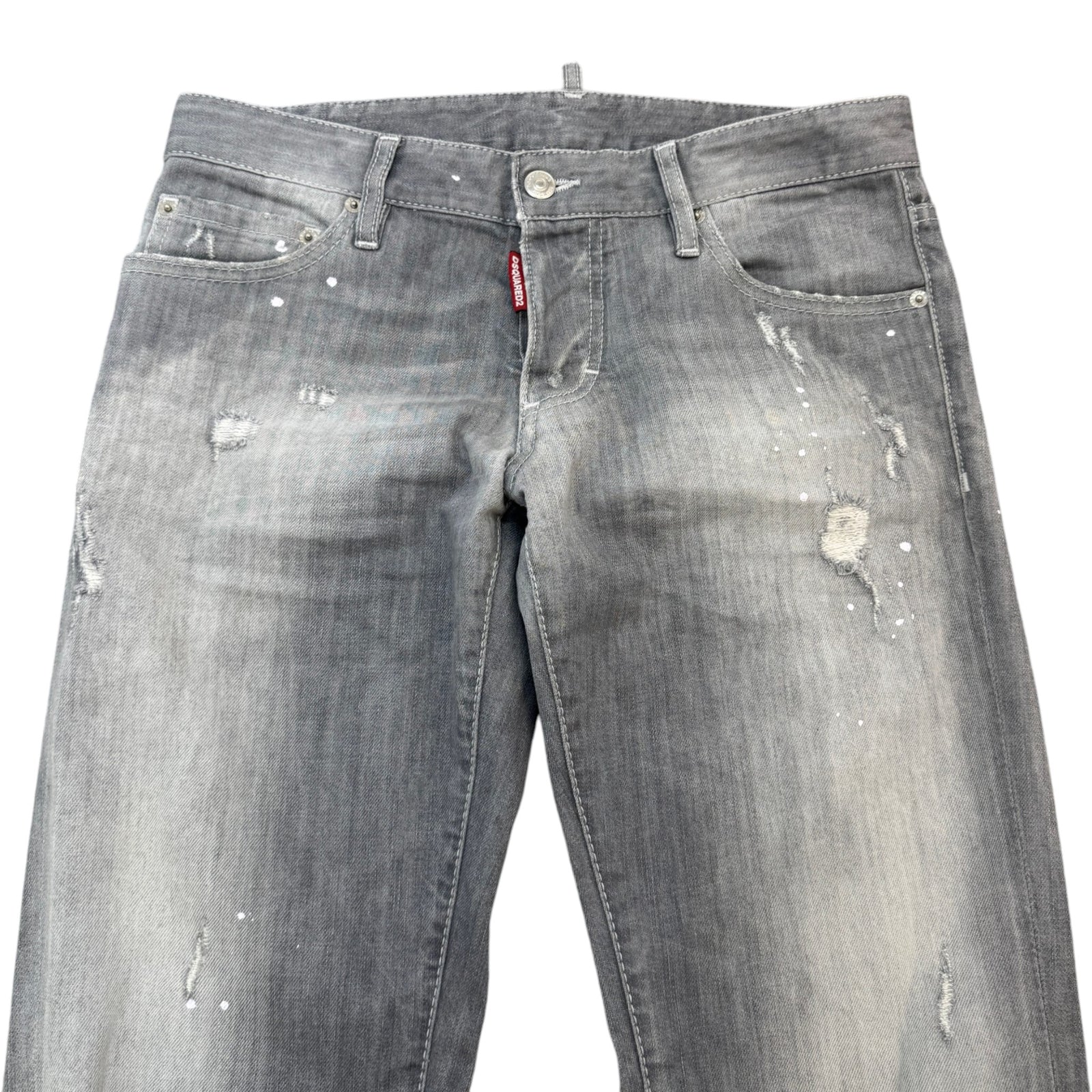 Men's Distressed Slim Jeans Grey Size S / W30 - Photo 3
