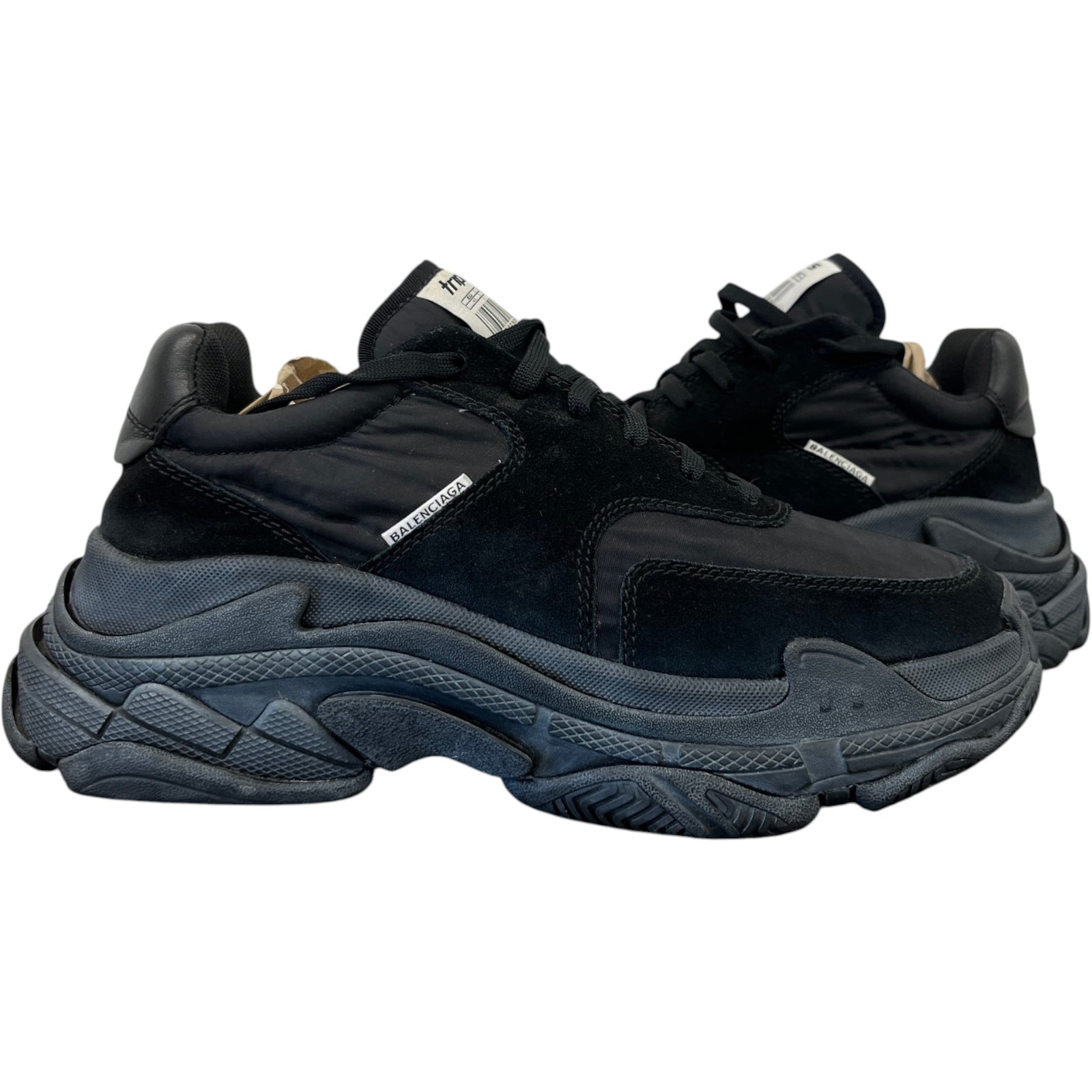 Men's Triple S Low Trainers Black Size EU 42 / UK 8 - Photo 3