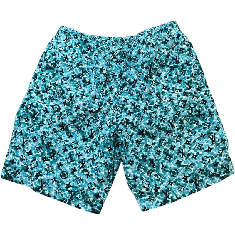 Men's Monogram Pointillism Swim Shorts Green Size XL / W36