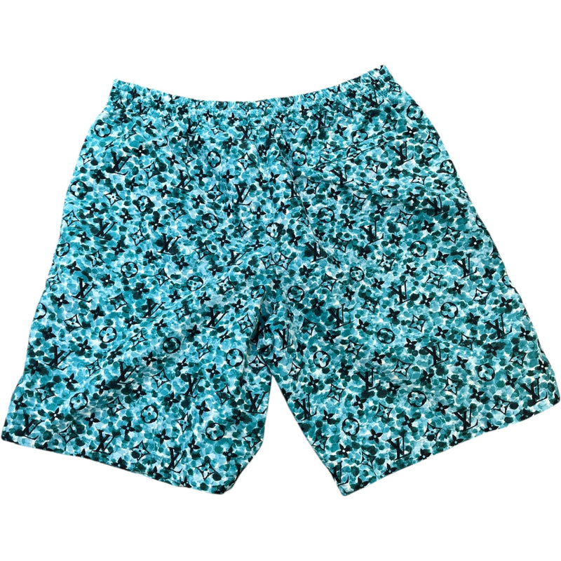 Men's Monogram Pointillism Swim Shorts Green Size XL / W36